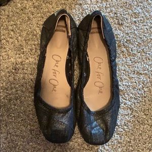 TOMS square toe ballet flats